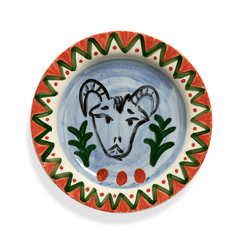 Santiago de Borja by Shurleey Set of 2 Dinner Plates, 03 The Lovers