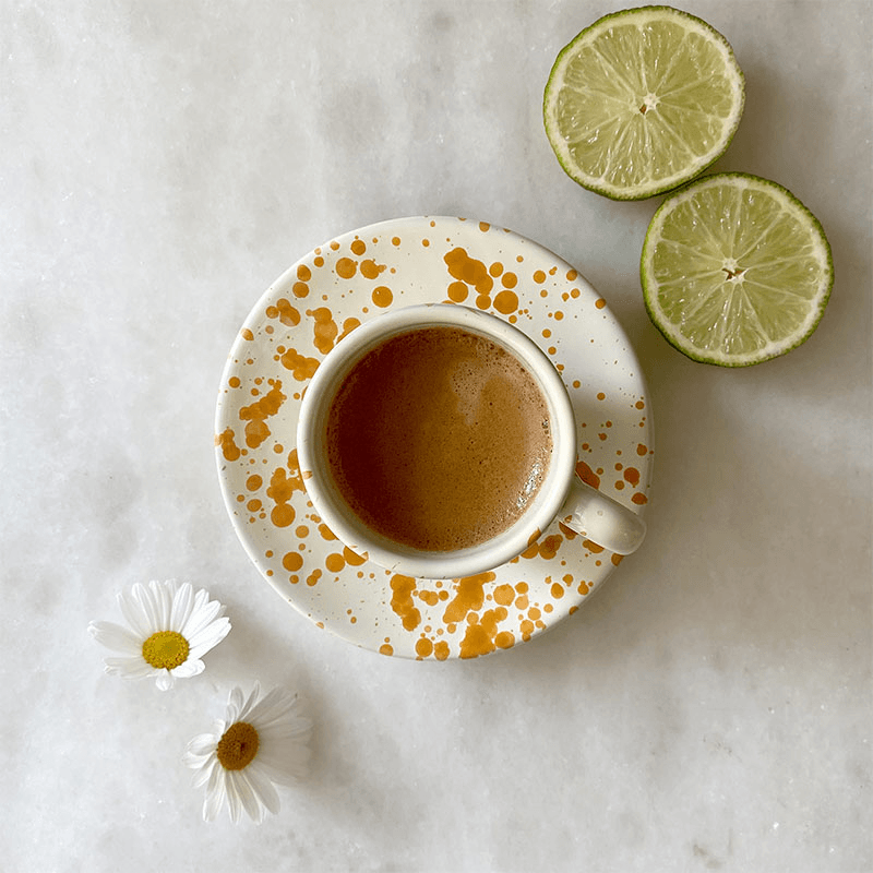 Splatter Espresso Cup & Saucer