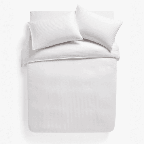 Image showing the Satin Stripe 400 Thread Count Duvet Cover Set product.
