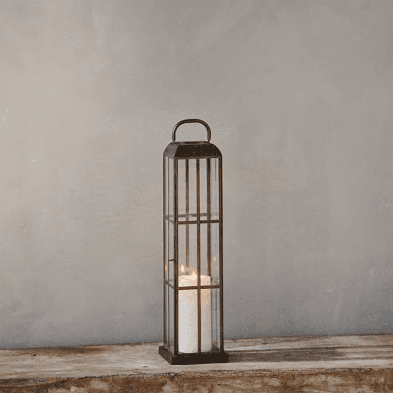 Vemula Lantern, Antique Brass