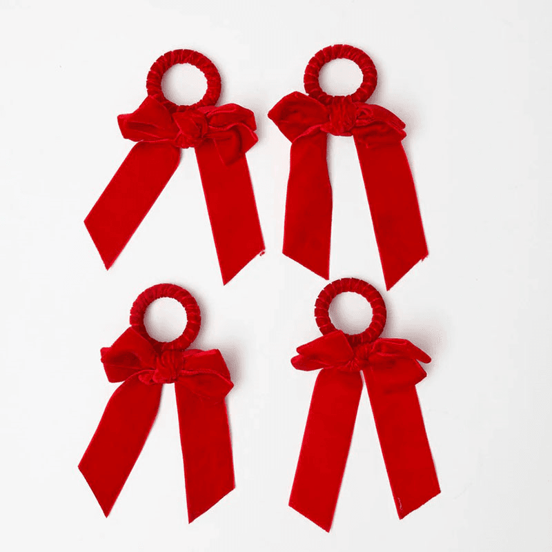 Bows Set of 4 Napkin Rings
