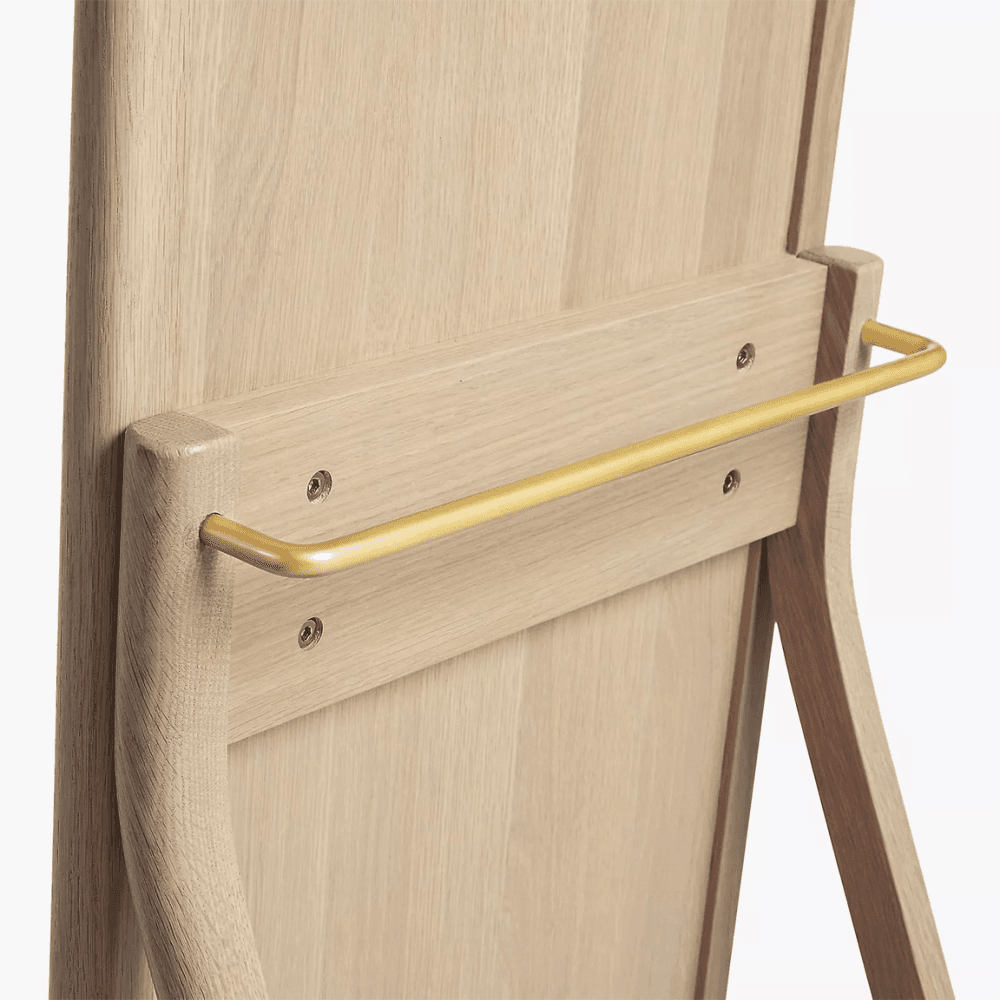 Rattan Freestanding Mirror, Oak