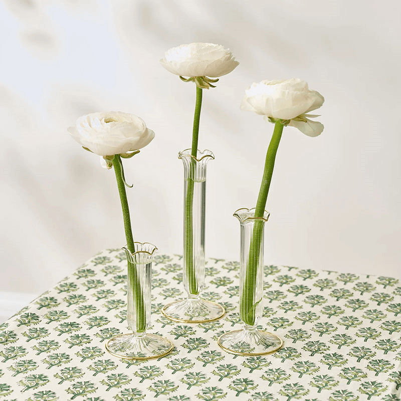 Single Stem Set of 3 Bud Vases