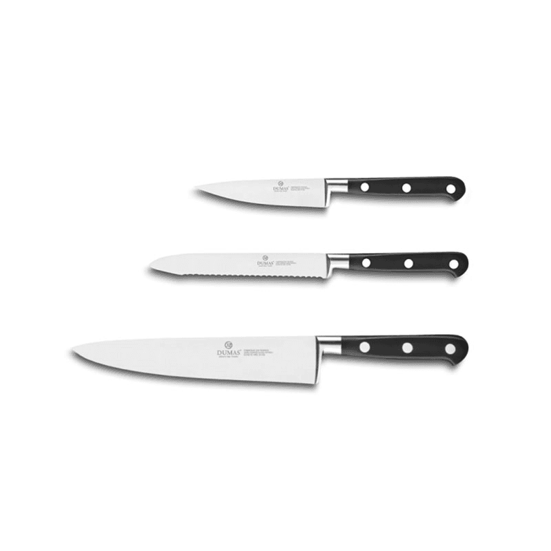 Ideal Steel 3 Piece Knife Set, Steel