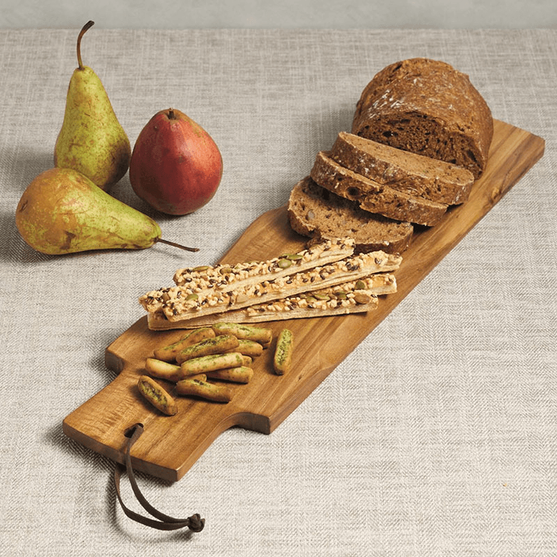 Serving plank/baguette board, acacia wood