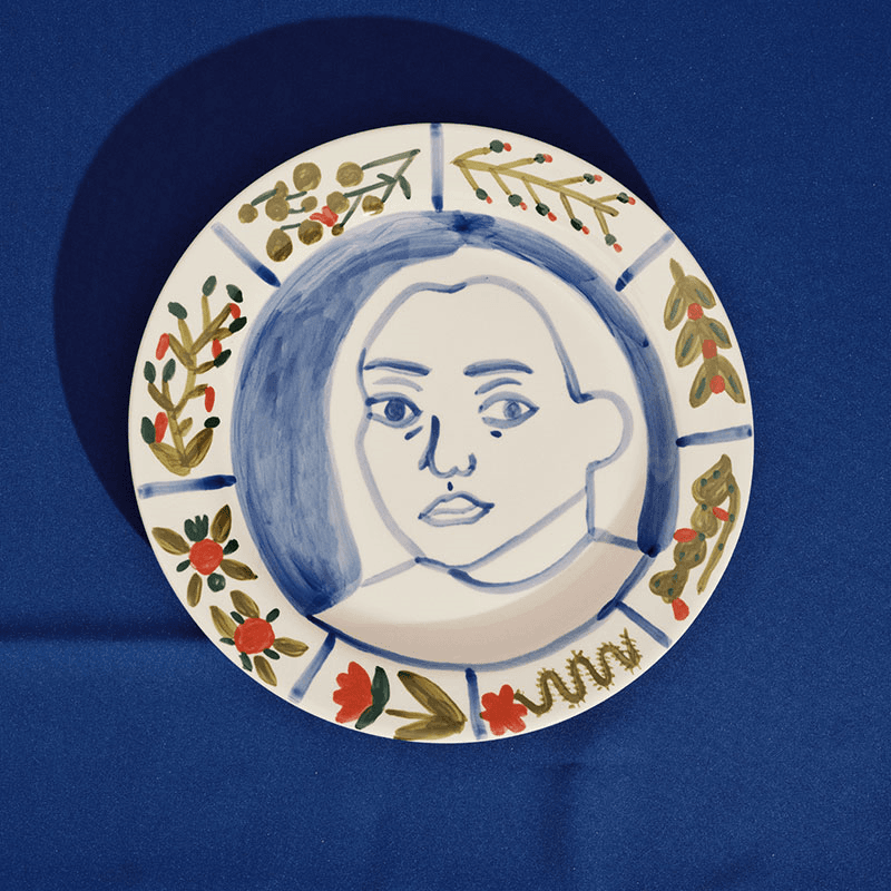 Santiago de Borja by Shurleey Set of 2 Dinner Plates, 05 Inti Munay