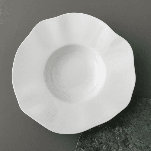 Image showing the Pura Pasta Plate, White product.