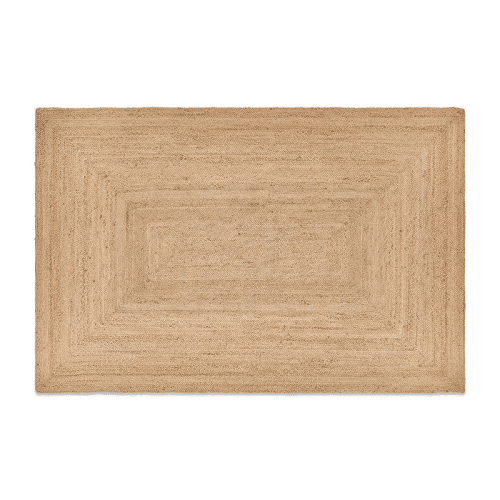 Image showing the Braided Hemp Rug, Natural product.