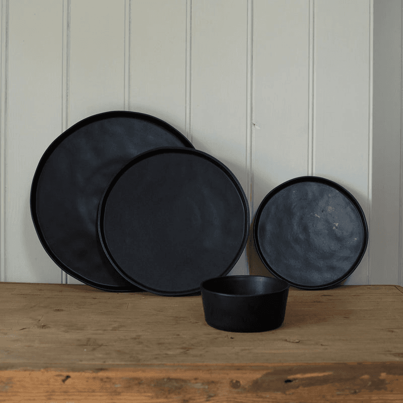 Kuro Side Plate, Black