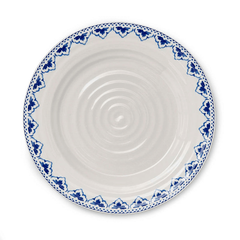Blue Set of 4 Dinner Plates