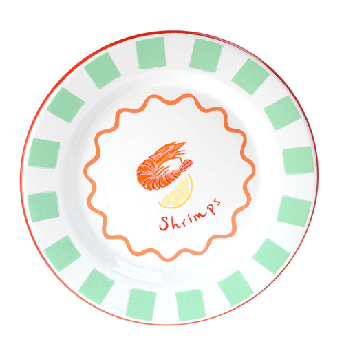 Image showing the Bon appetit Enamel Plate, Shrimp product.