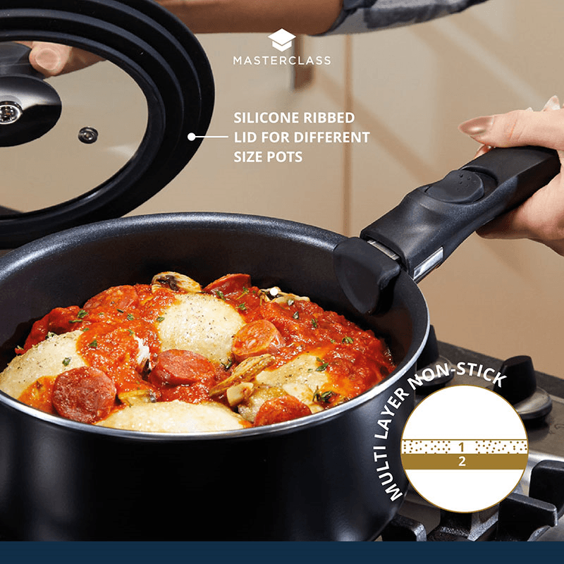 Smart Space Non-Stick Saucepan Set