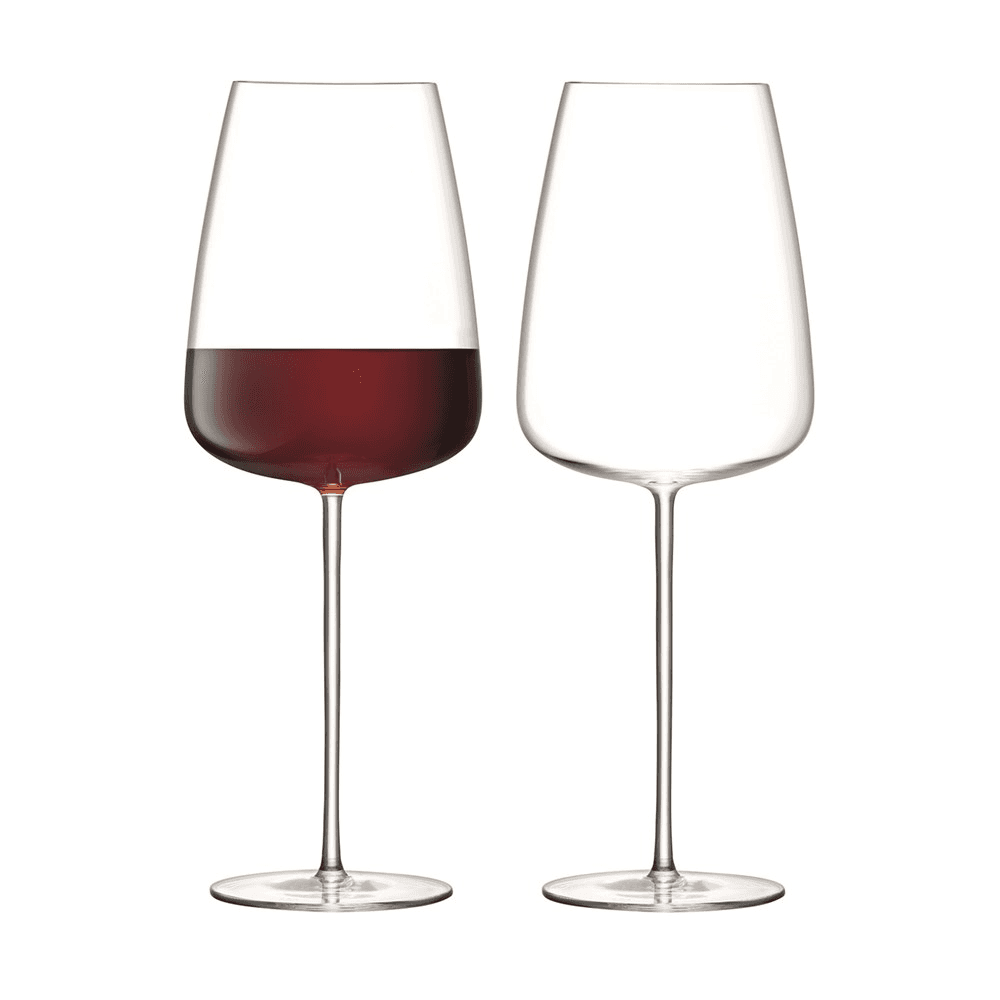Wine Culture Pair of red wine grand glasses, clear