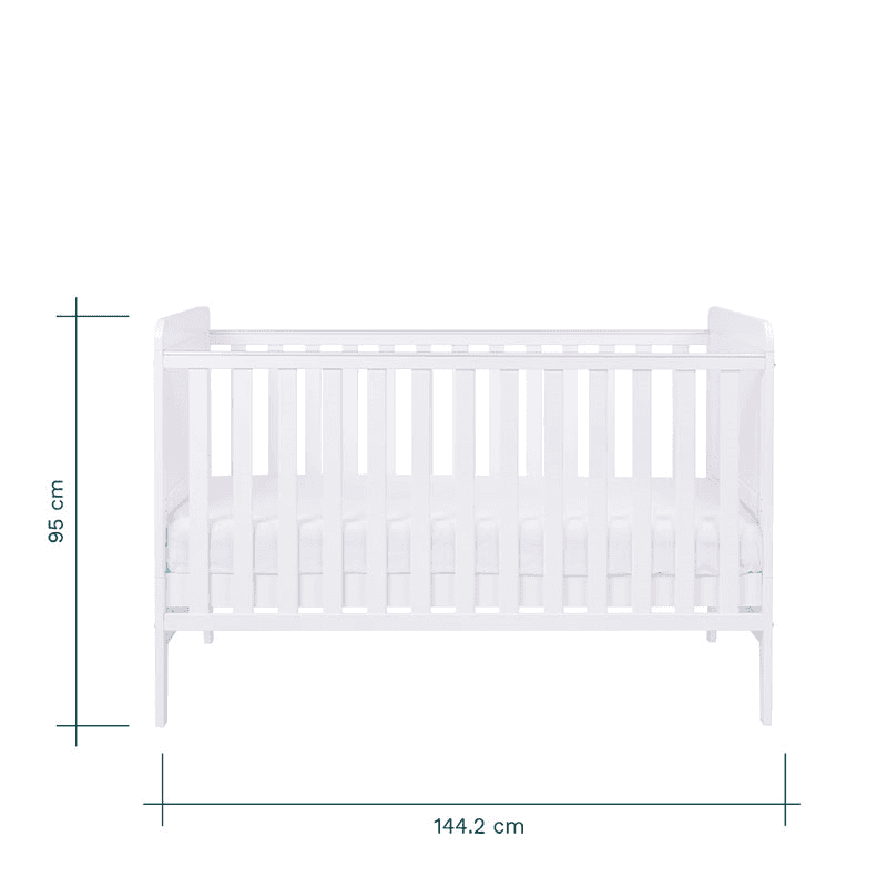 Rio Cot Bed with Cot Top Changer & Mattress