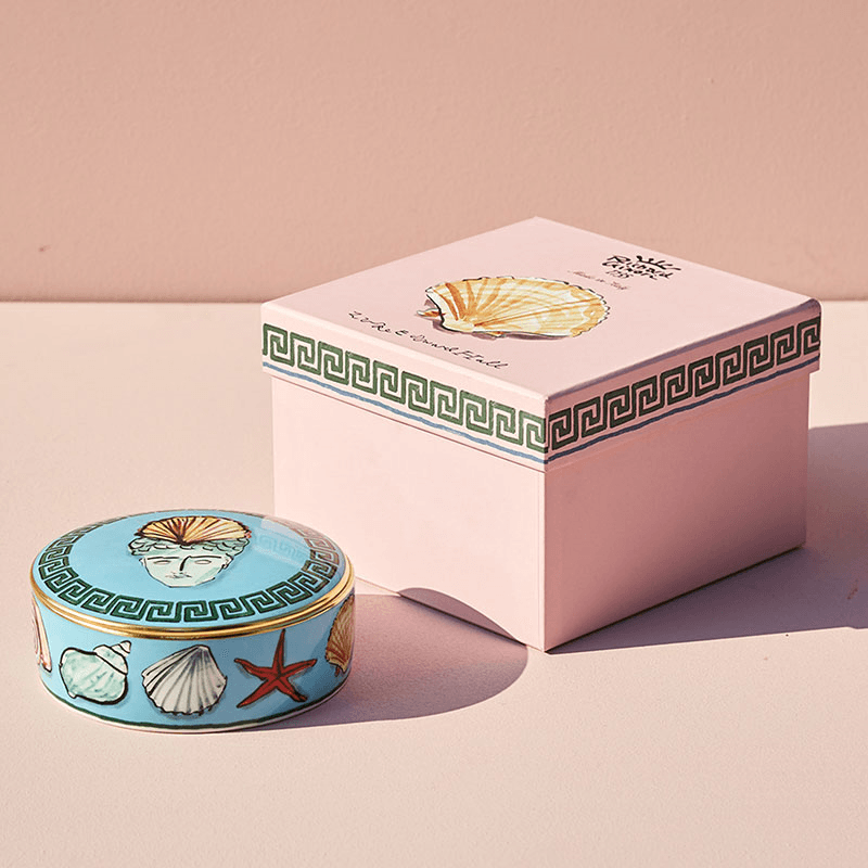 Il Viaggio Di Nettuno Round Box, Sea Blue