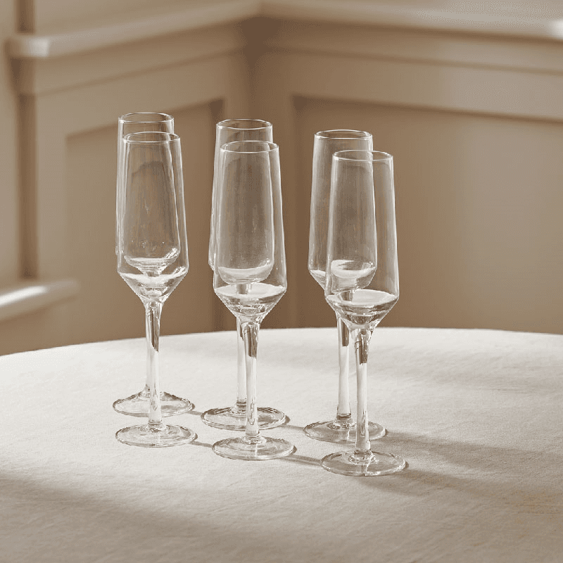 Hoxton Set of 6 Champagne Flutes
