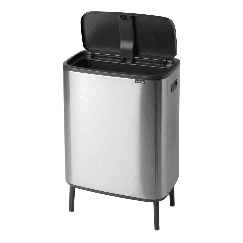 Bo Hi Touch Bin, Matt Steel Fingerprint Proof
