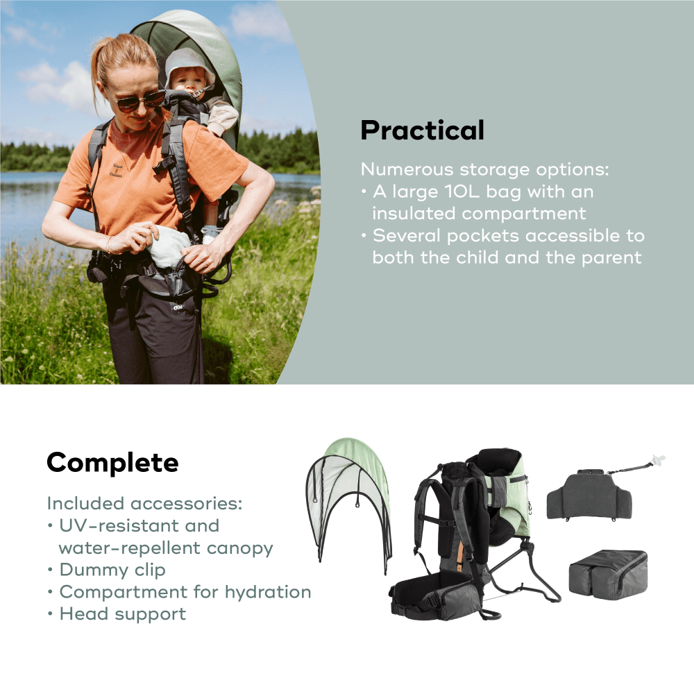 Moov & Hike Baby & Child Carrier, Sage Green