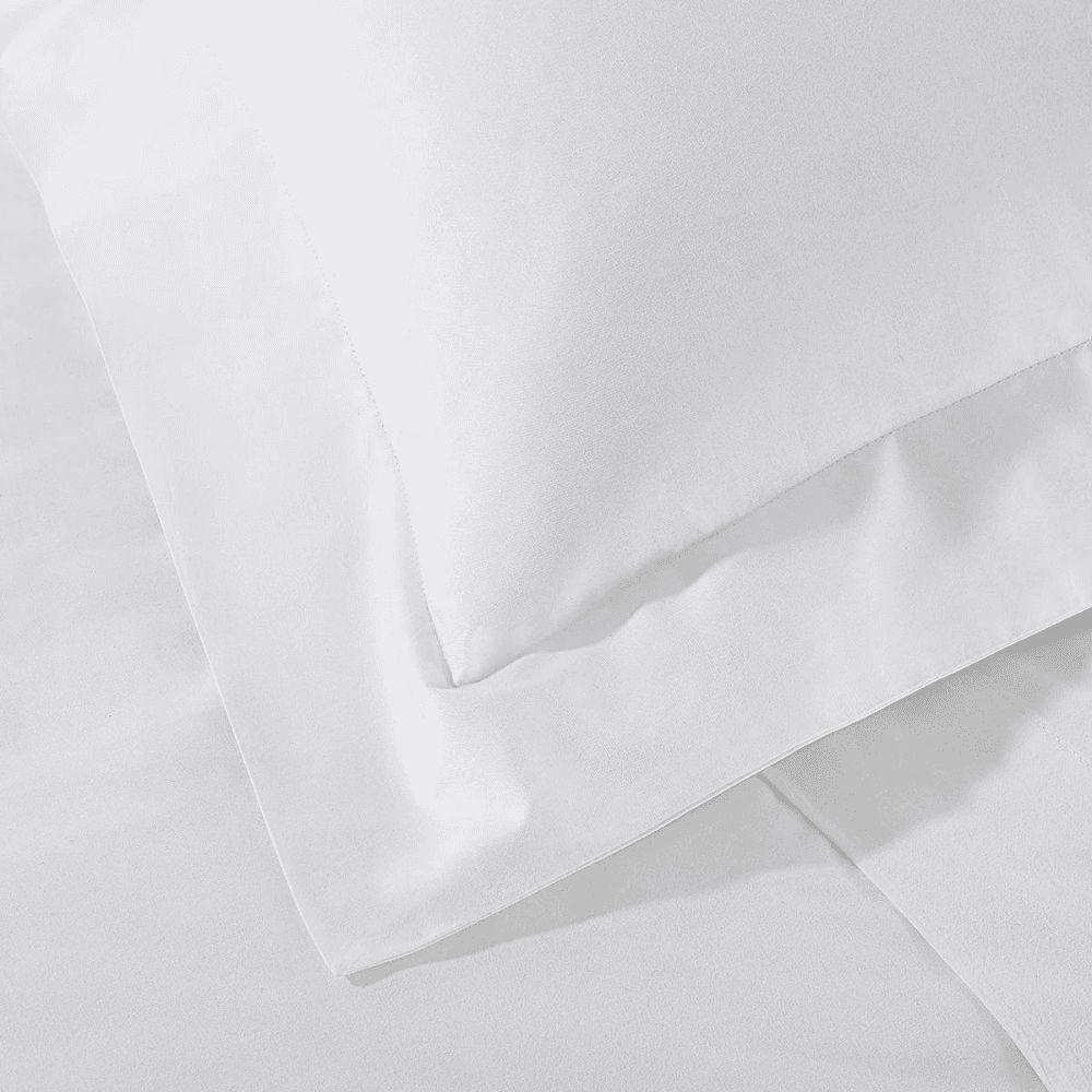 Egyptian Cotton Sateen Oxford Pillowcase, White