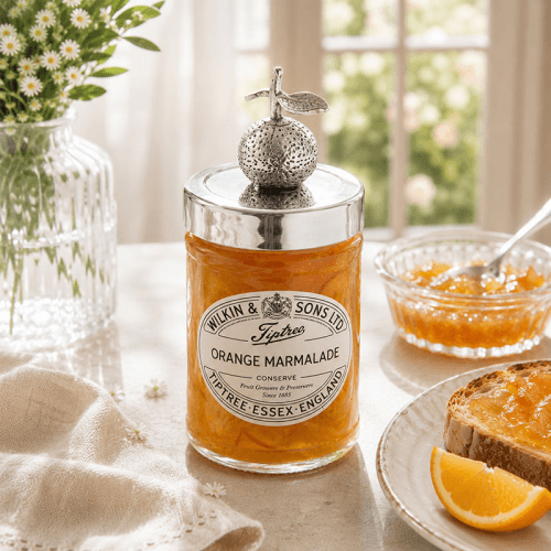 Image showing the Orange Jar Lid, Silver product.