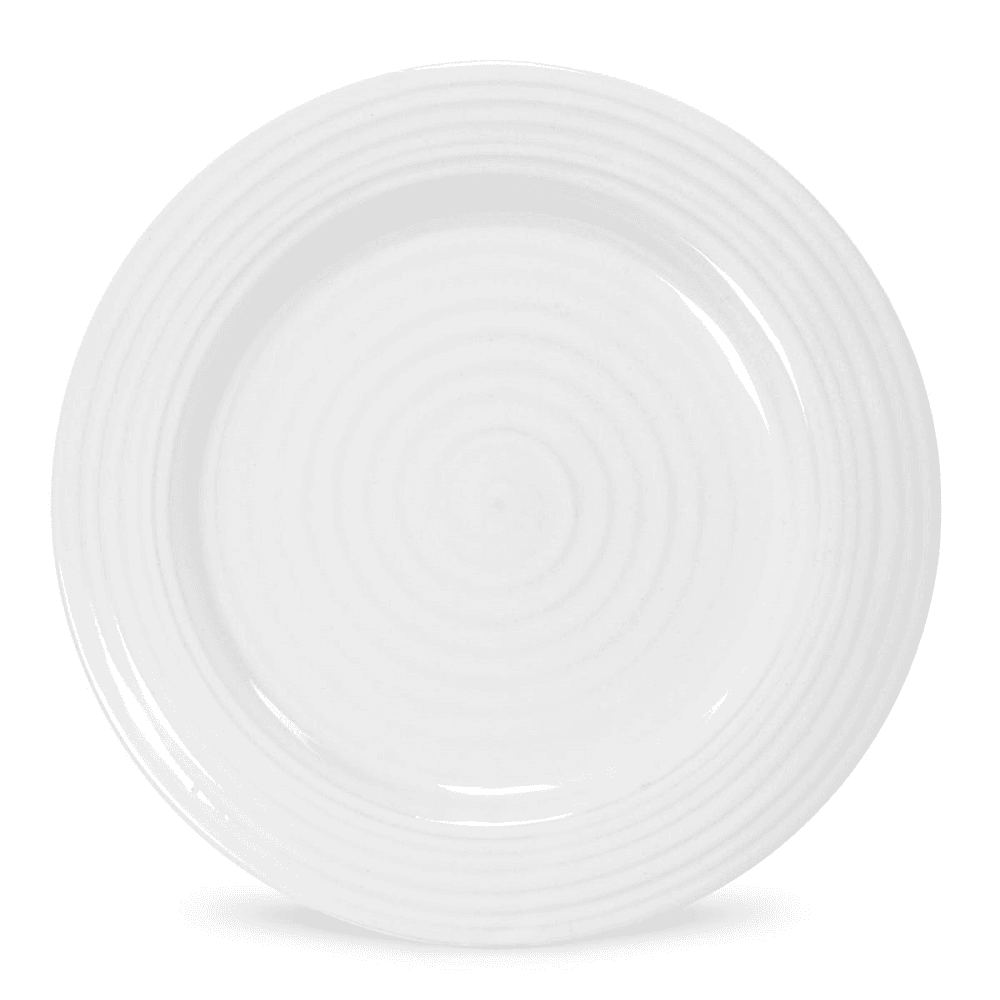Ceramics Set of 4 side plates, White