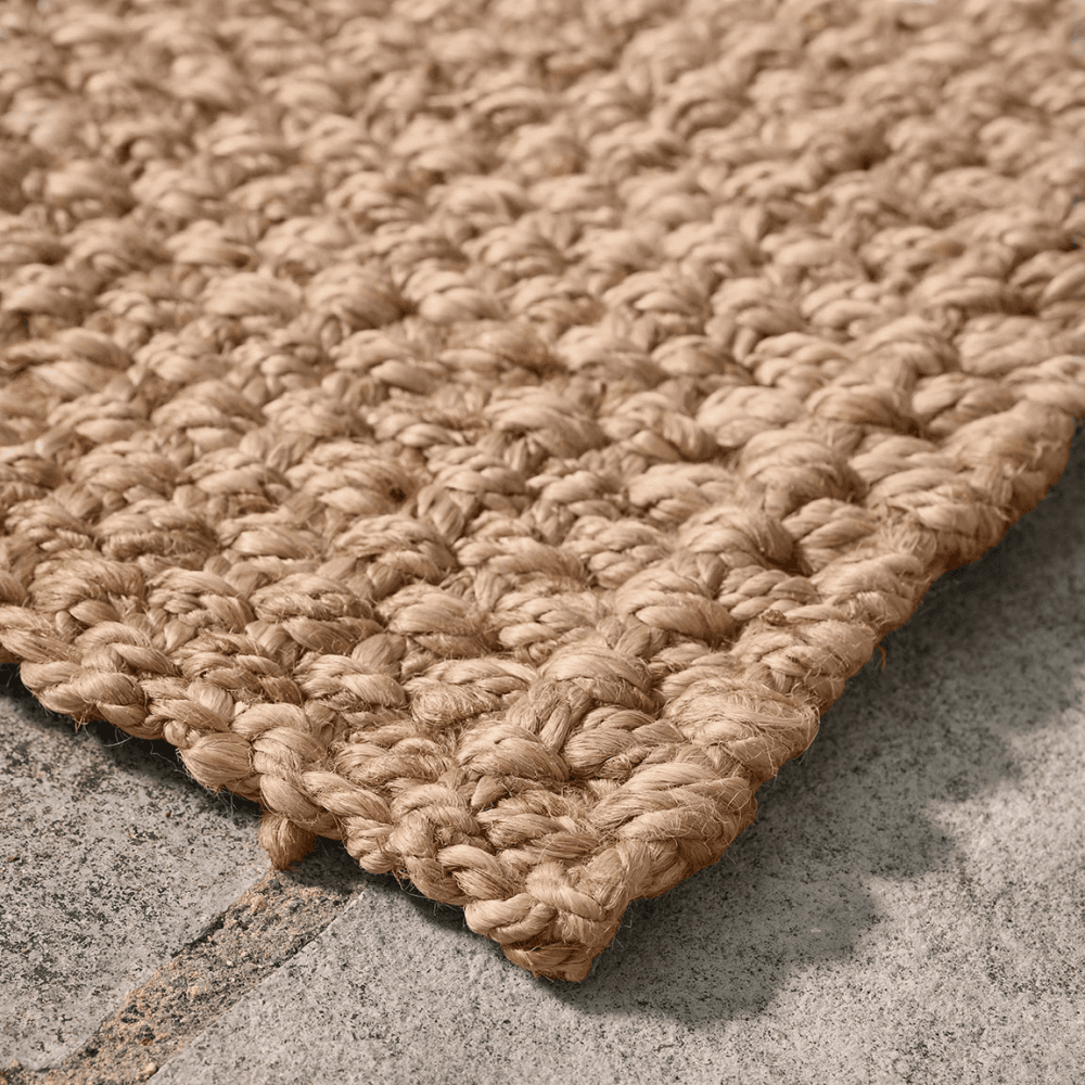 Textured Jute Double Doormat, Natural
