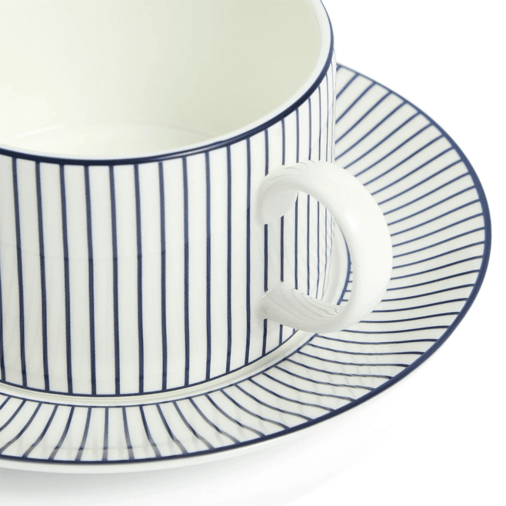 Gio Pinstripe Teacup & Saucer