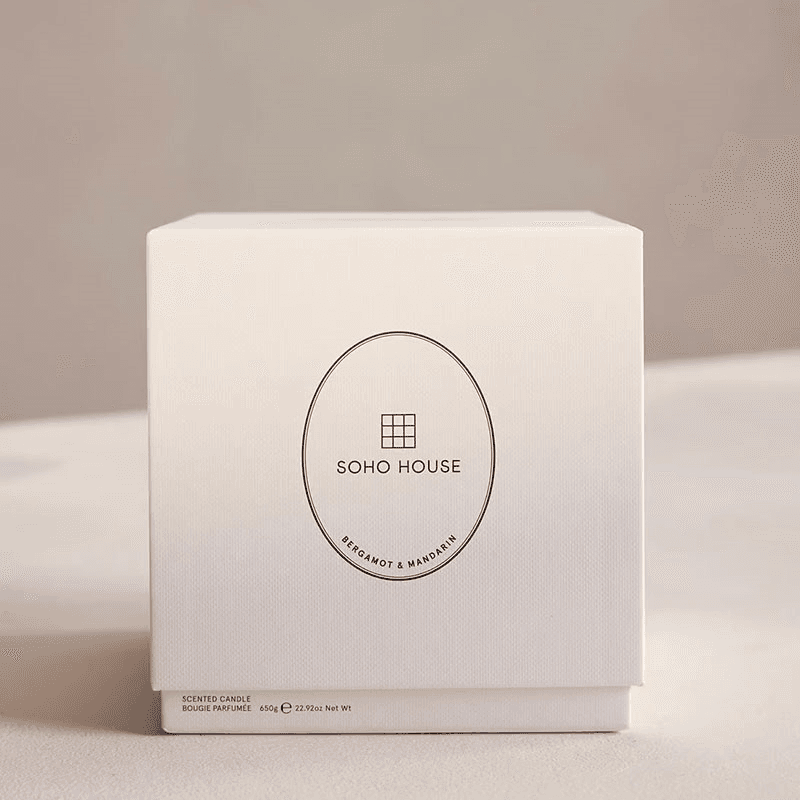 Bergamot & Mandarin Zest Marble Candle, Alabaster