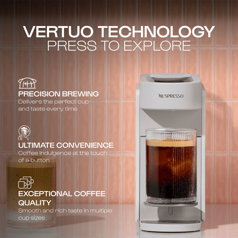 Vertuo Up Pod Coffee Machine, White