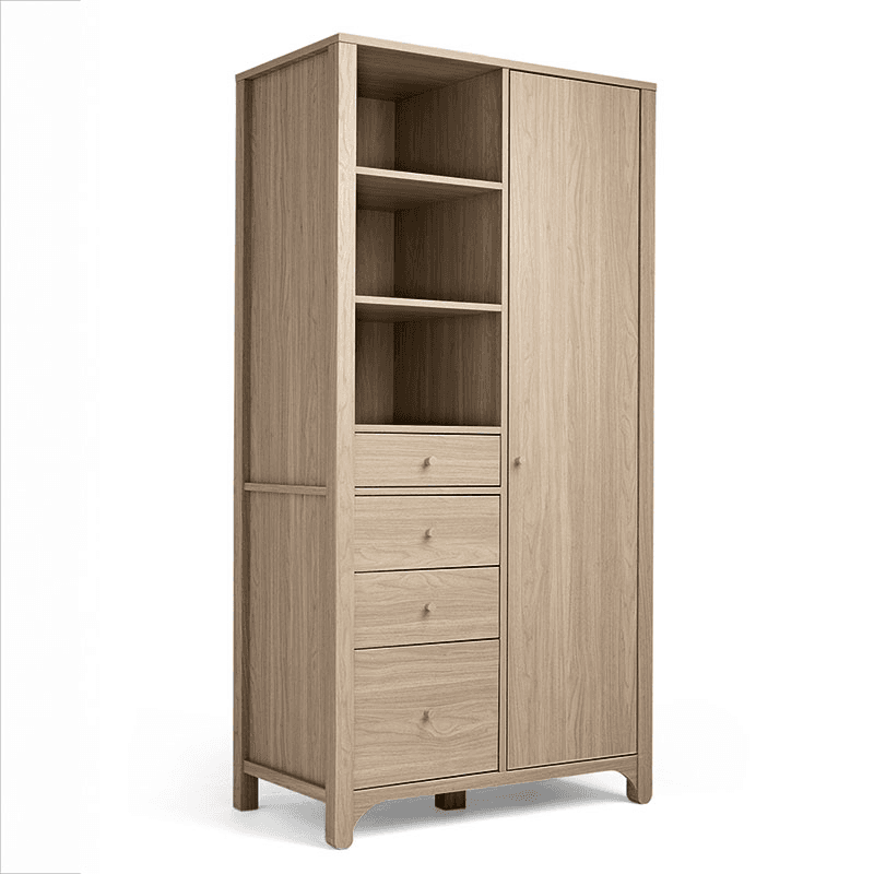 Barton 3 Piece Nursery Furniture Set (excl. Mattress), Natural Oak