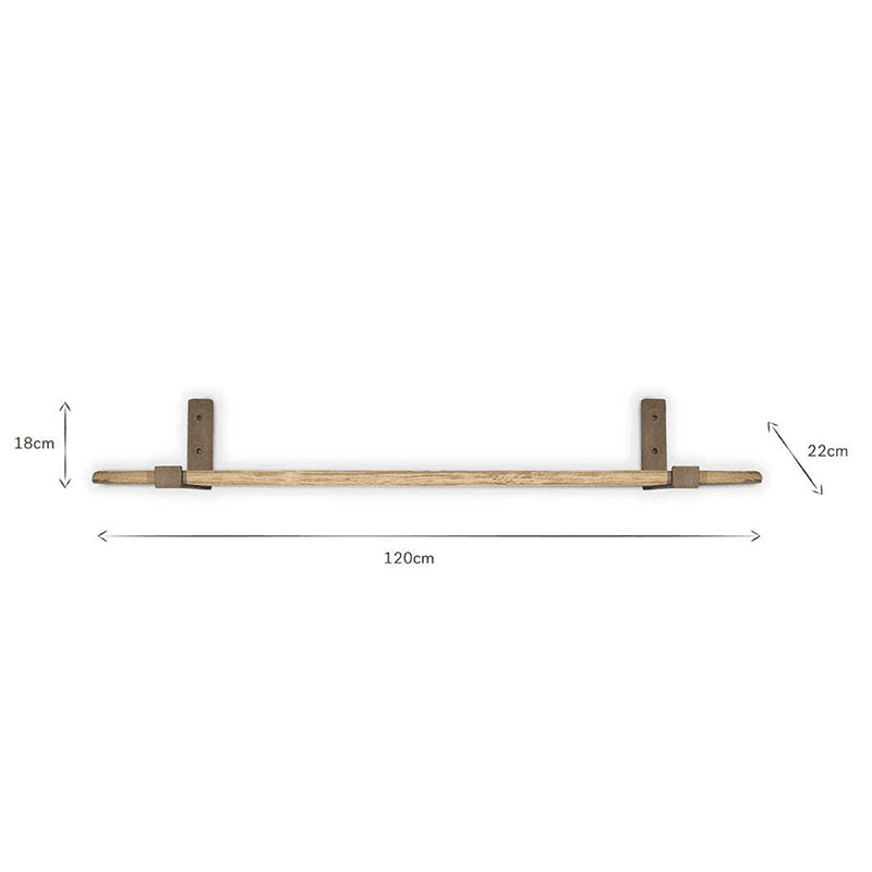 Ibo Reclaimed Wood & Iron Shelf