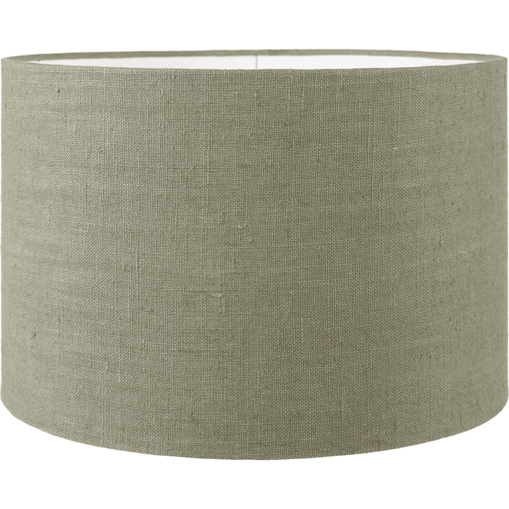 Esha Conical Wood Floor Lamp with Edward Cylinder Lampshade