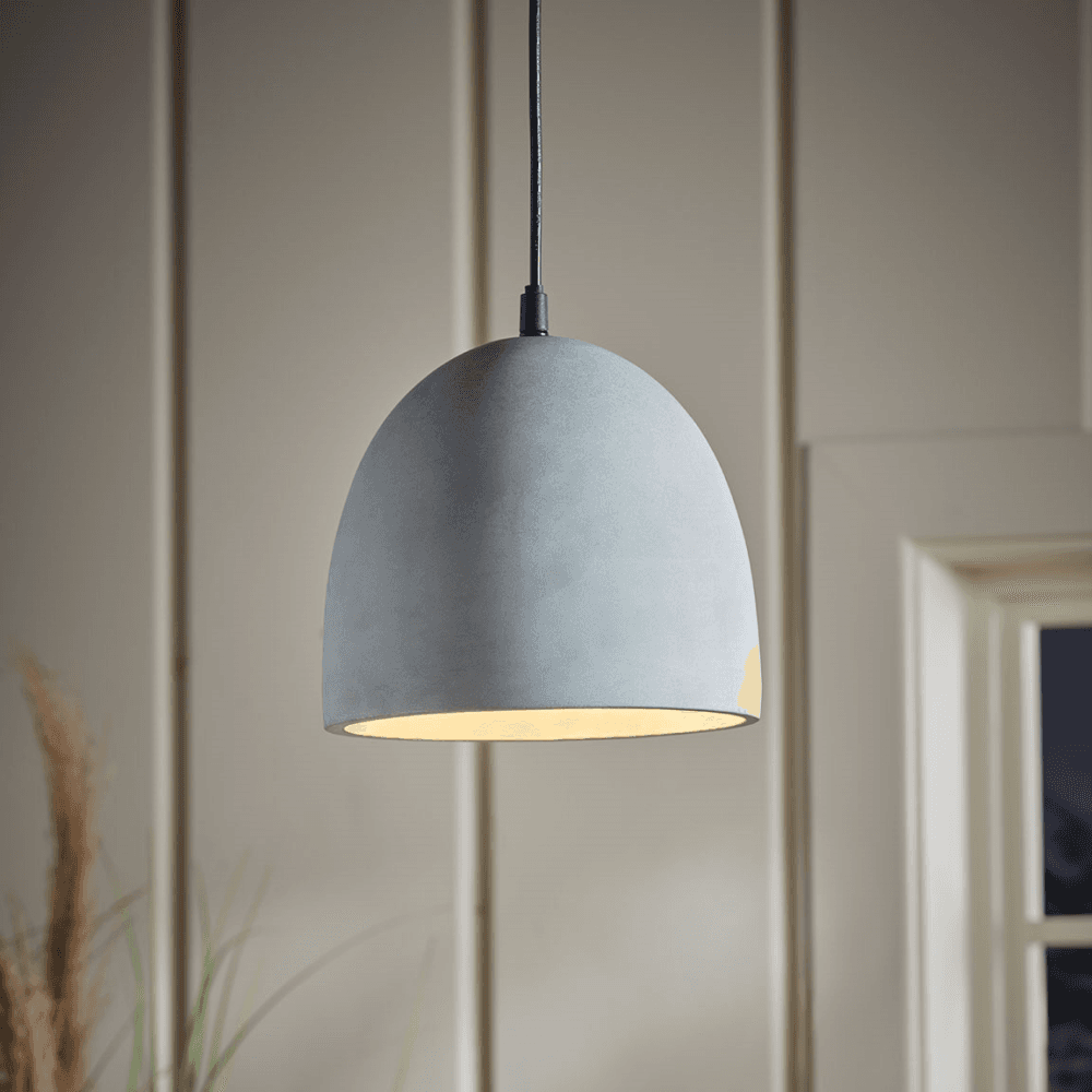 Concrete Pendant, Grey