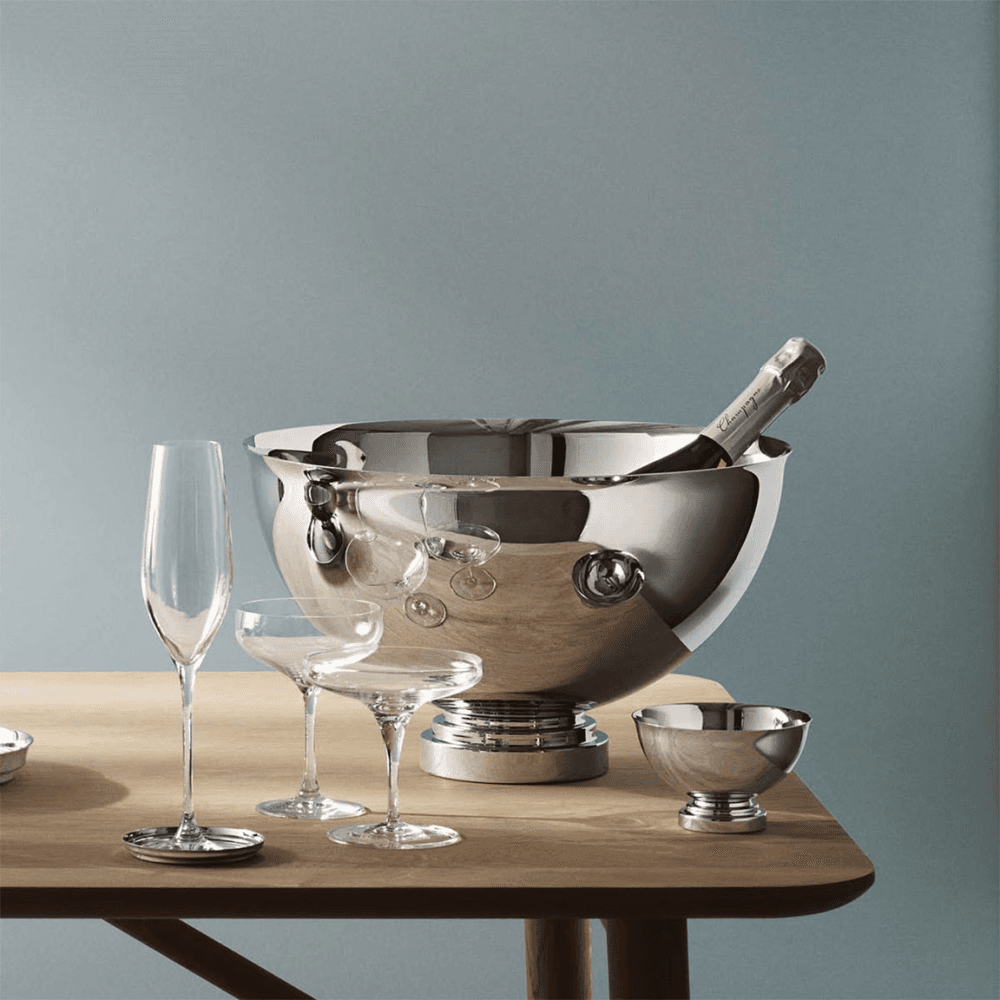 Manhattan Mirror Champagne bowl, stainless steel