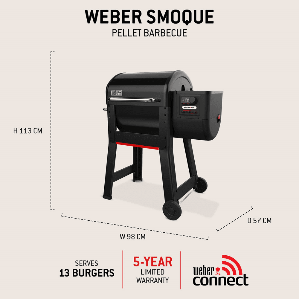 Smoque Pellet Smoker, Black