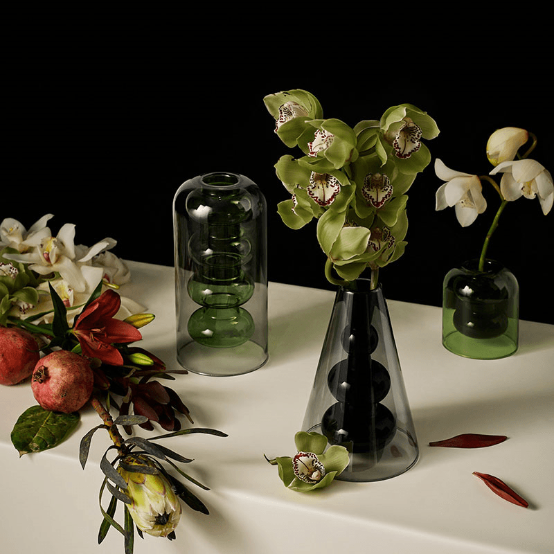 Bump Tall Vase, Green