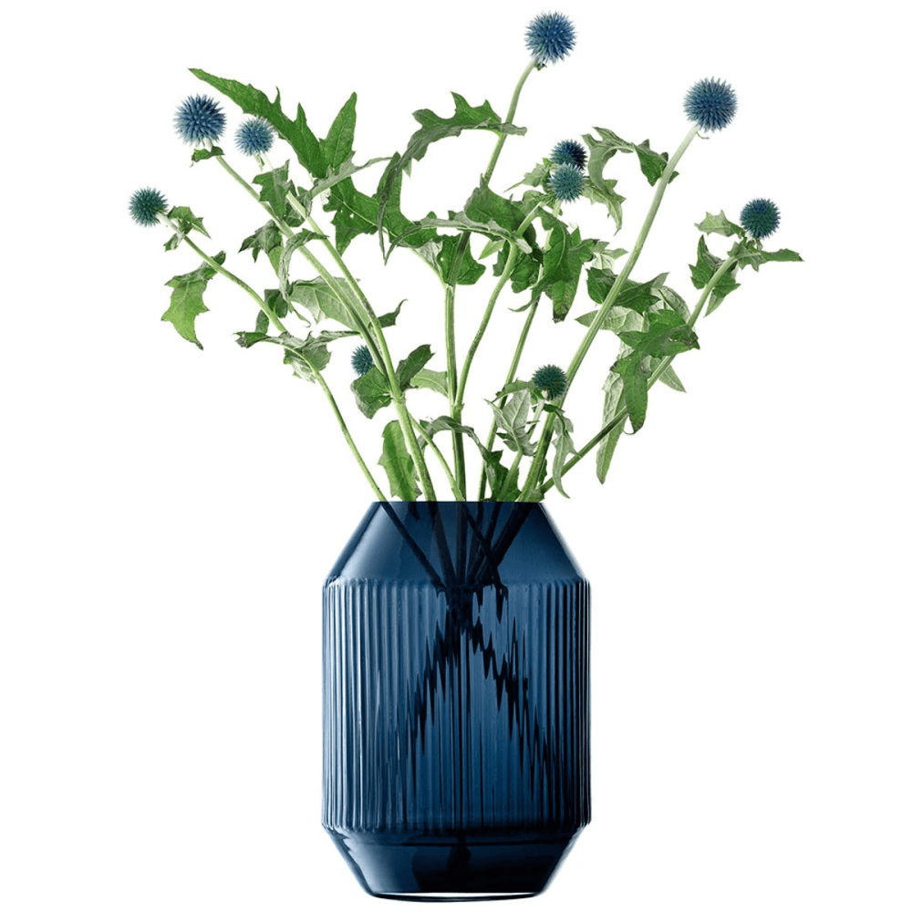Rotunda Vase/Lantern, Sapphire Blue