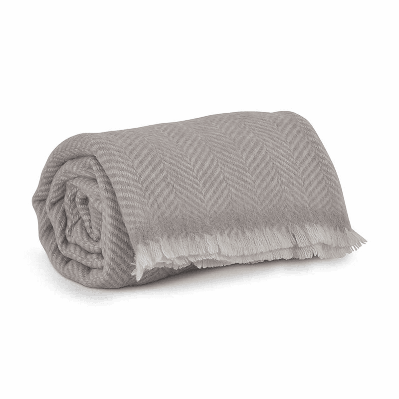 Leigh Herringbone Throw, Natural