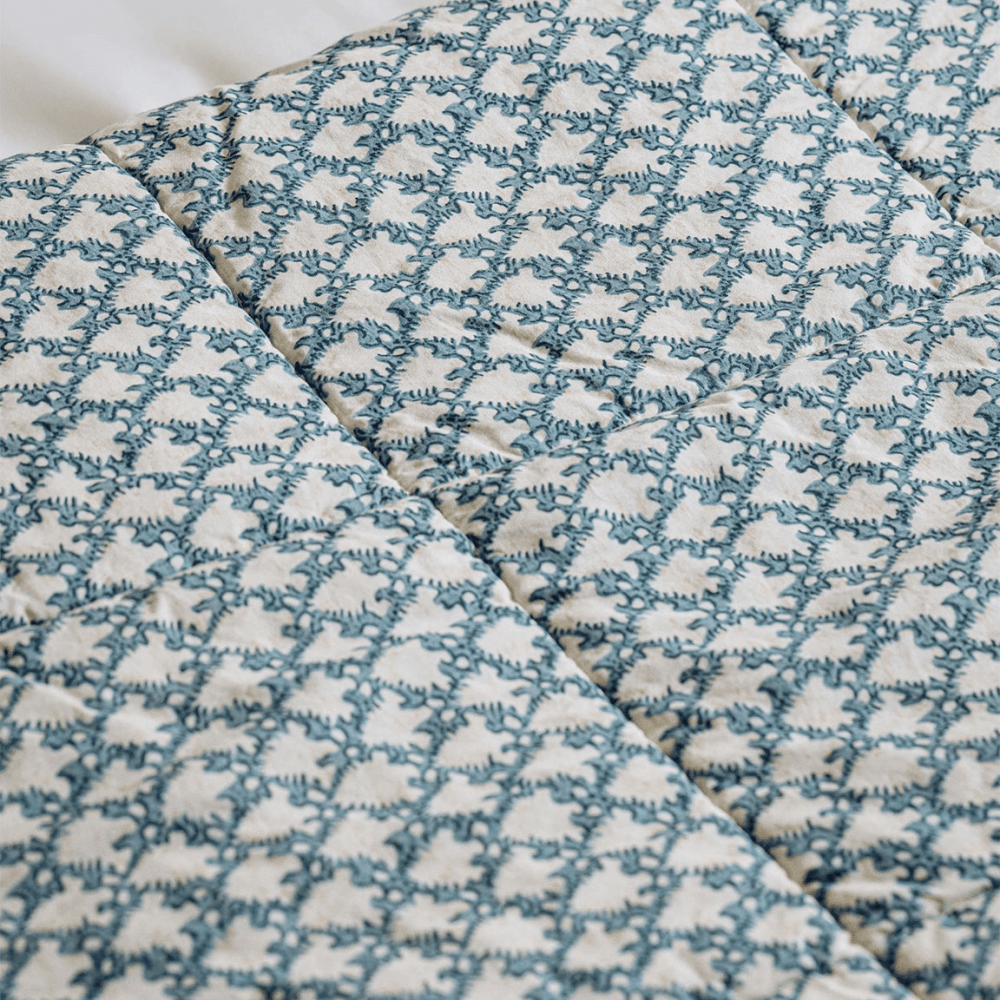 Clara Bedspread, Denim