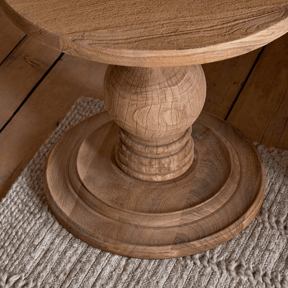 Laya Mango Wood Side Table, Natural