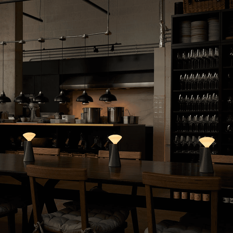 Mantle Portable Lamp with R80 Led Bulb