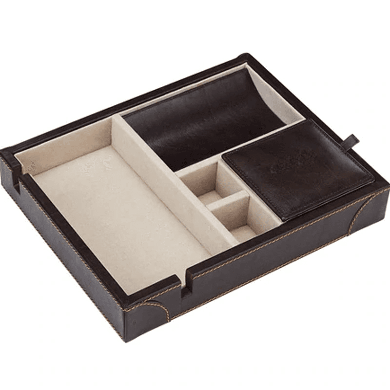 Luxury Valet Tray, Mocha