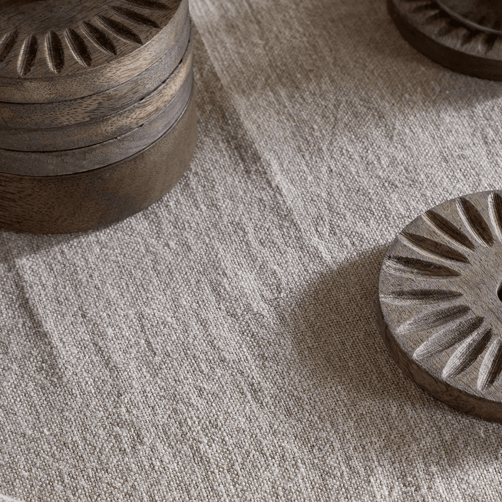 Eisha Mango Wood Coasters, Dark Brown