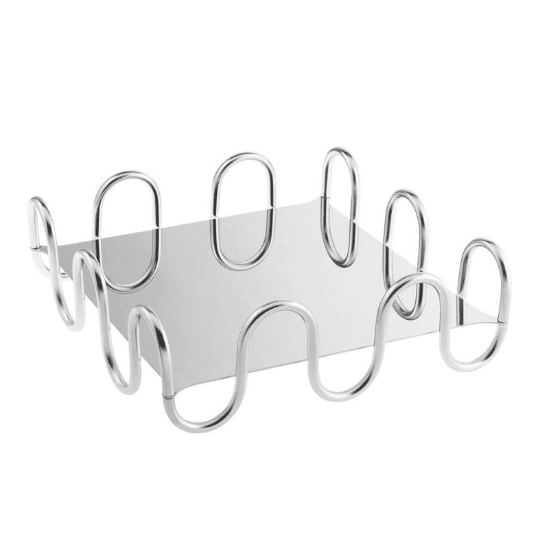 Kyma Square serving tray, Stainless Steel
