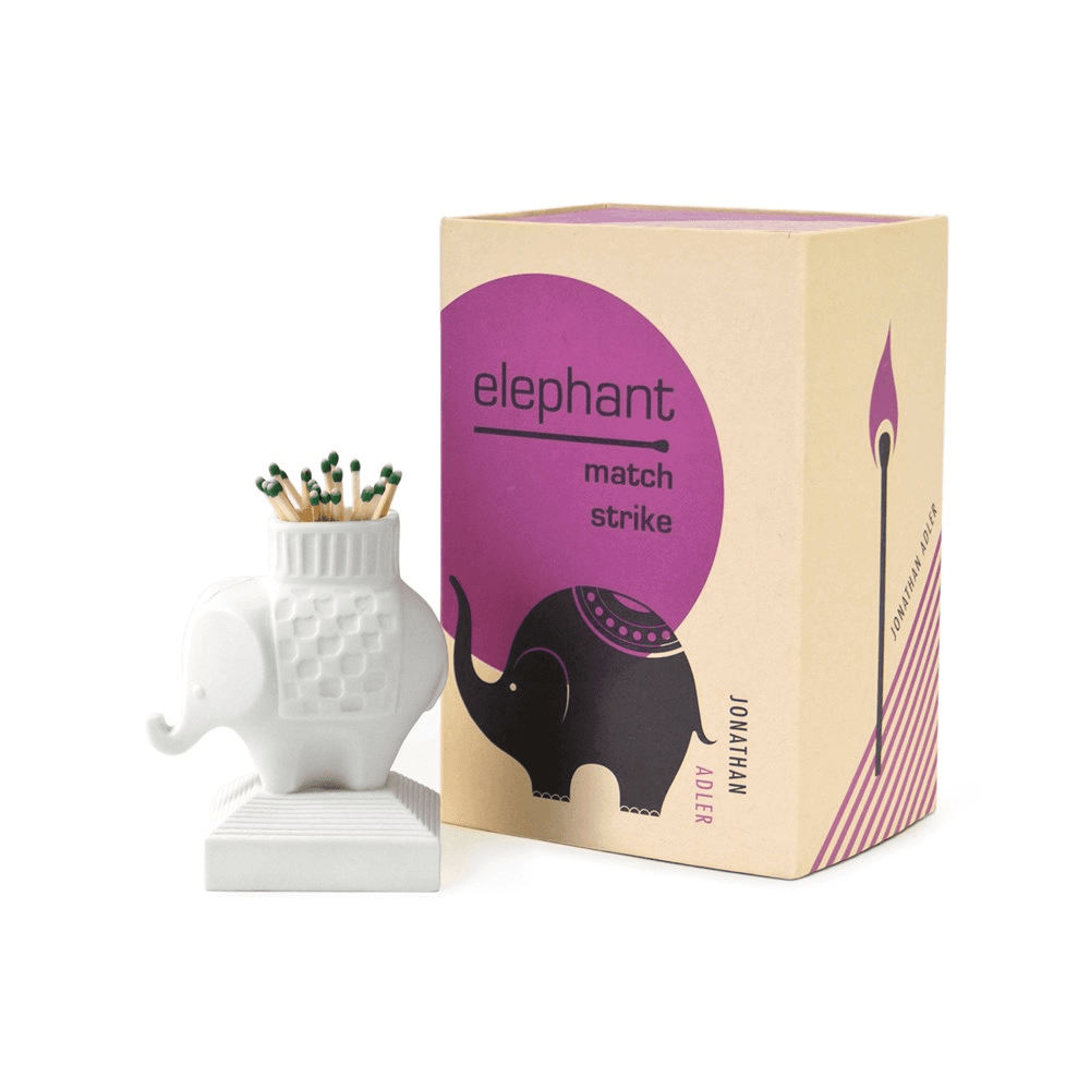 Elephant Match Strike, White