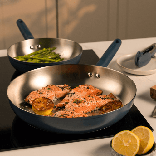 Image showing the Stainless Steel 2pc Non-Stick Frying Pan Set, French Navy product.