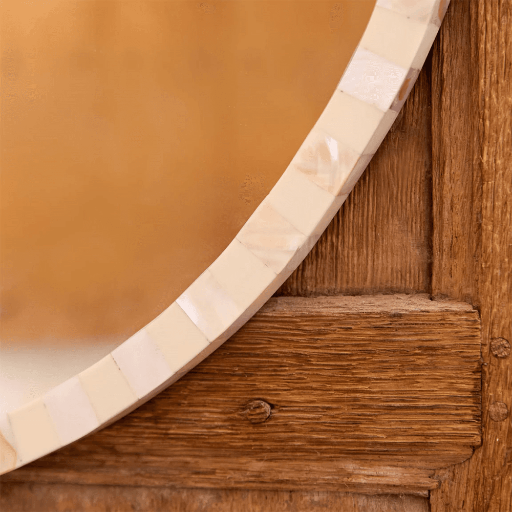 Oval Pearl Mirror