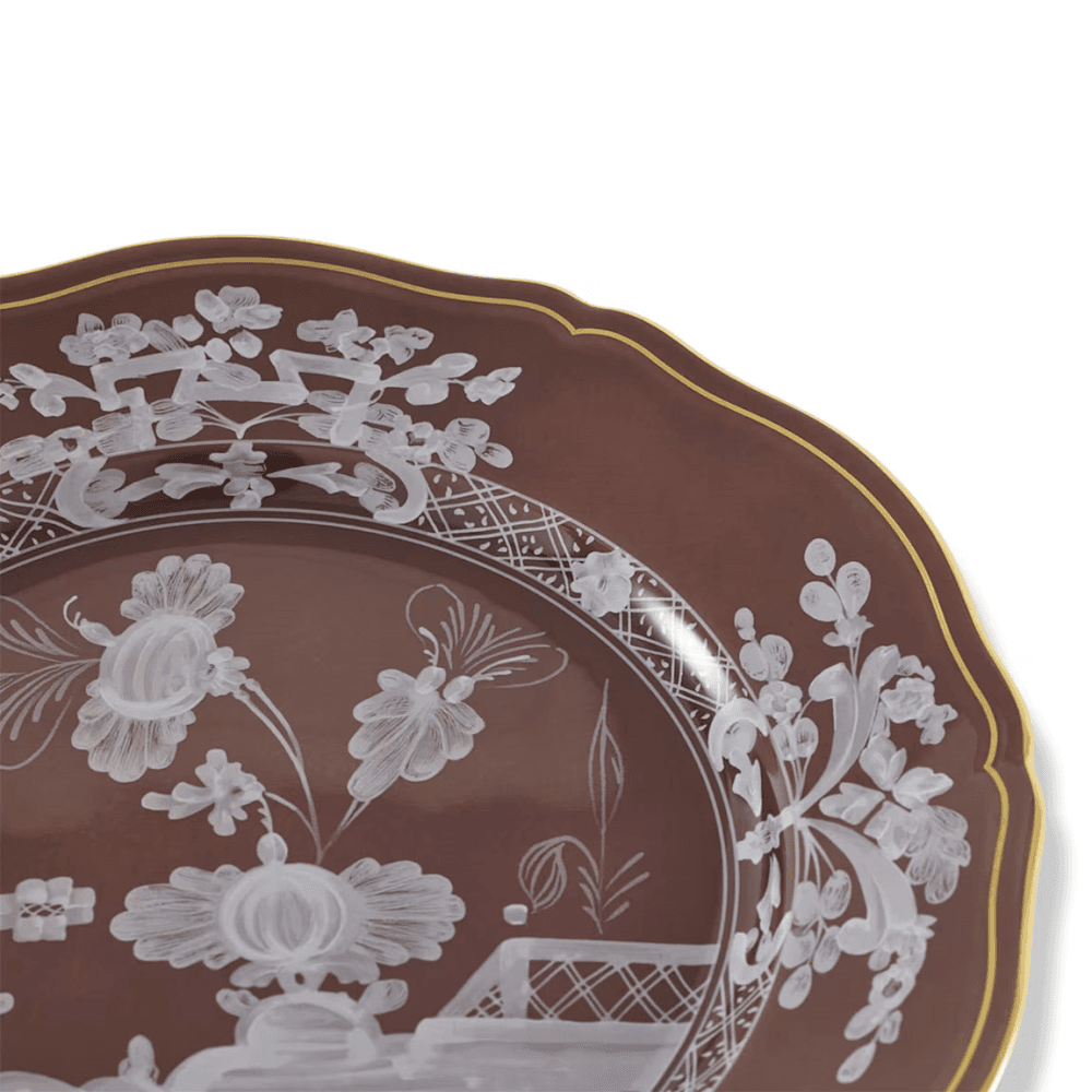 Oriente Italiano Dinner Plate, Castagna