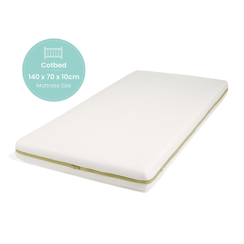Premium Pocket Spring Cotbed Mattress, White