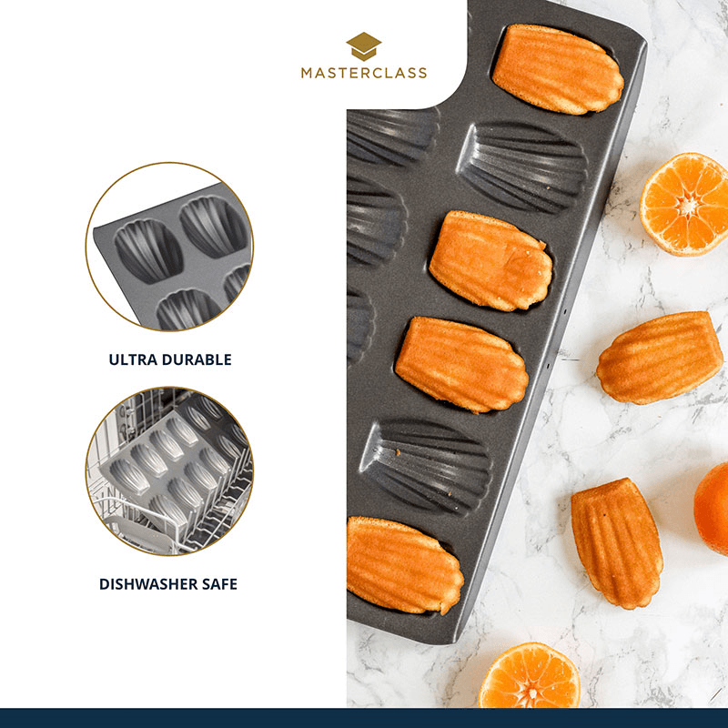 12 hole madeleine pan, Non-Stick Aluminum